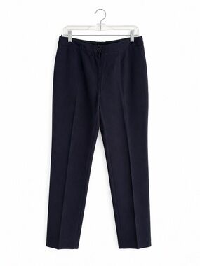 CELINE Made in France Wool Stretch Trousers Deep Aubergine Size 40